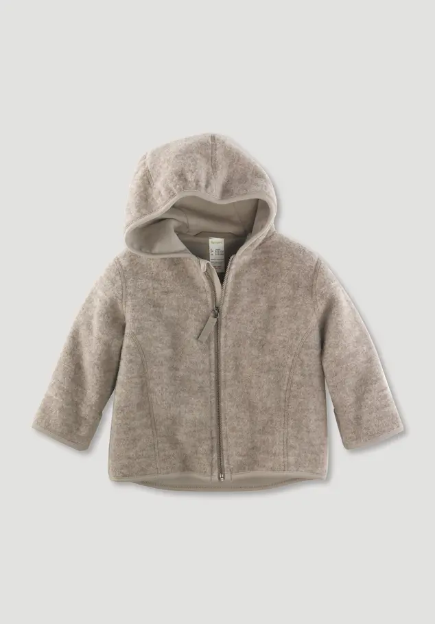 Wollfleece Jacke aus reiner Bio-Merinowolle