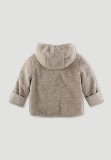Wool fleece jacket made from pure organic merino wool - 1