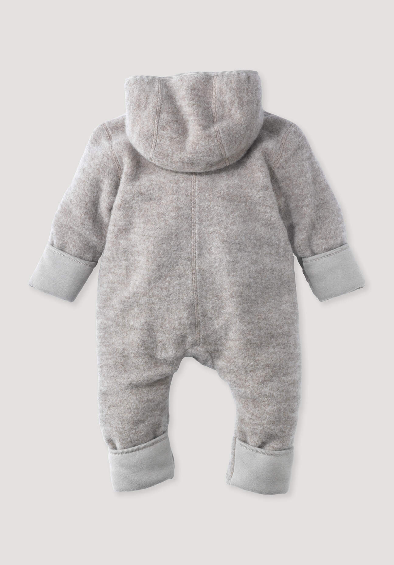 Thumbnail - hessnatur Baby Wollfleece Overall aus Bio-Merinowolle - grau - Größe 50/56