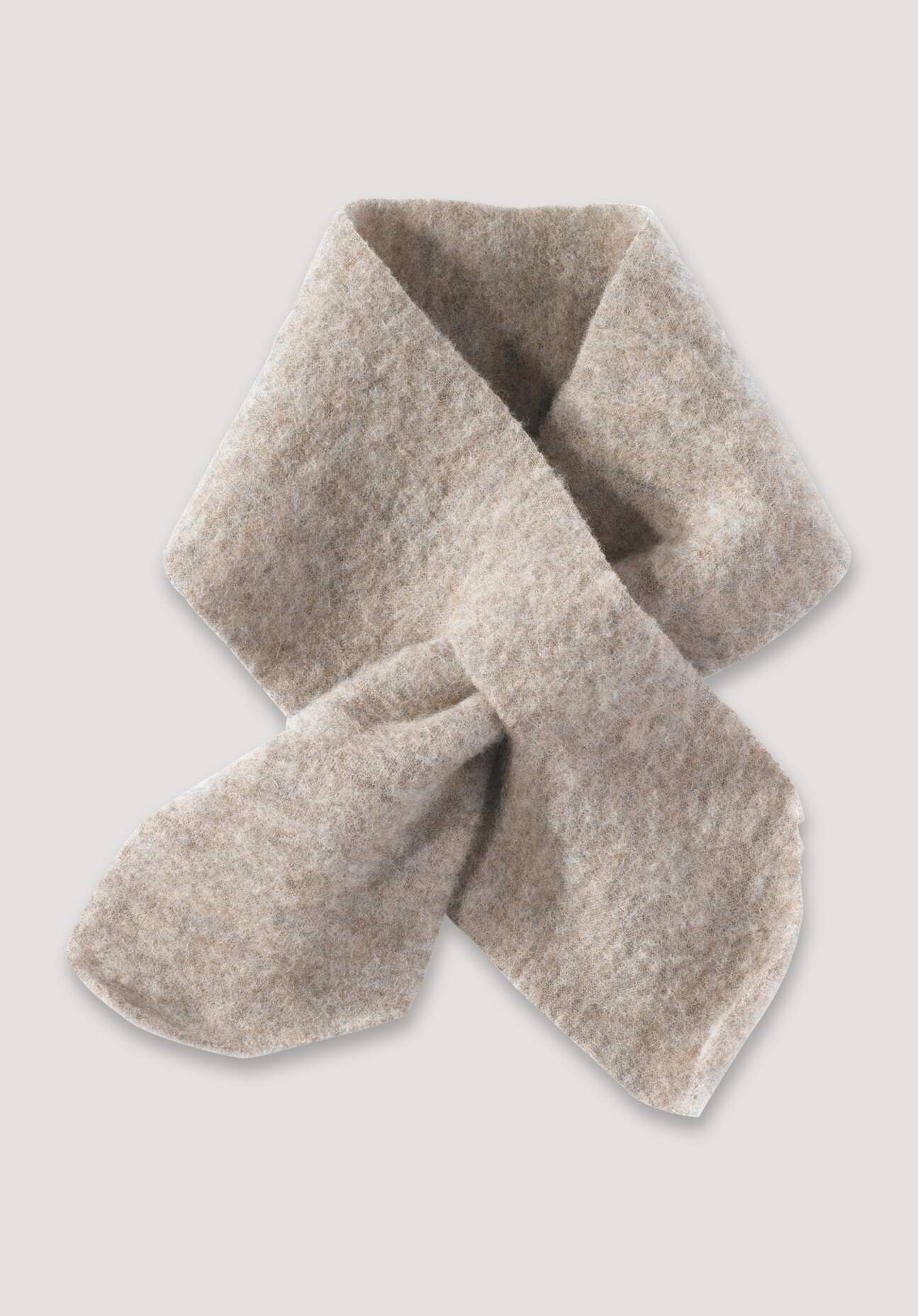 hessnatur Baby Wollfleece Schal aus Bio-Merinowolle - grau Grösse66x9 cm