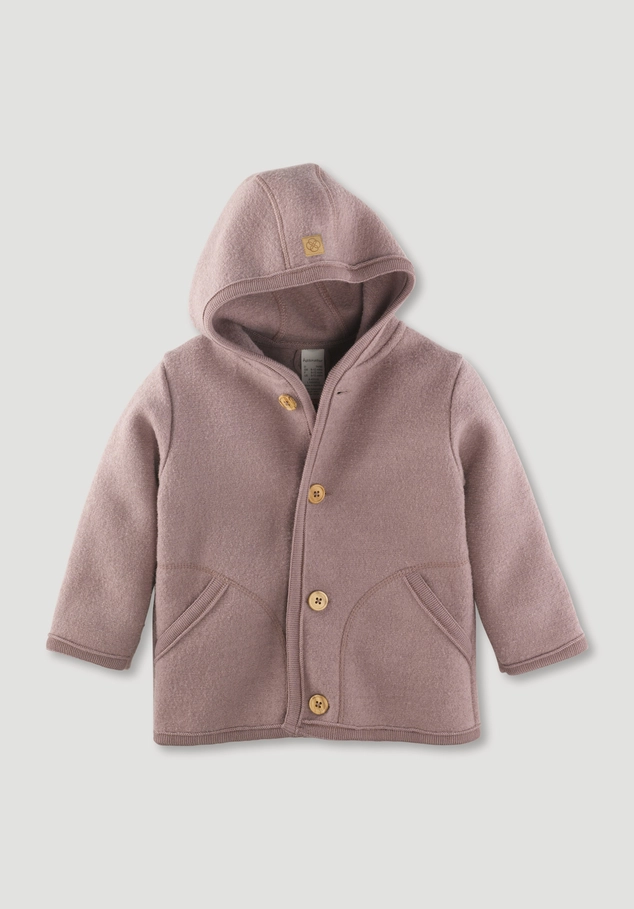 Wool boiled jacket made of pure organic merino wool