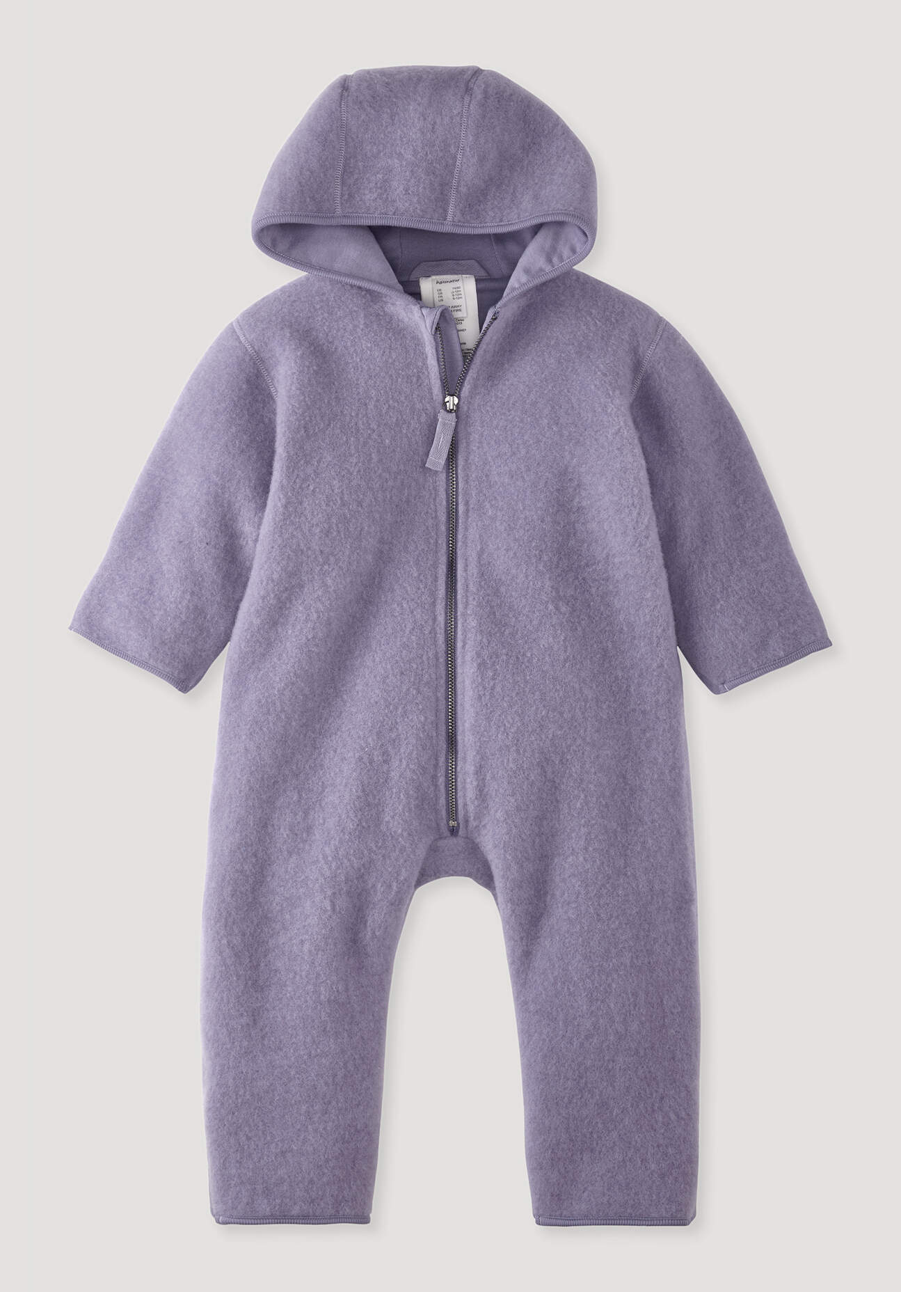hessnatur Baby Wollfleece Overall aus Bio-Merinowolle - lila Grösse86/92