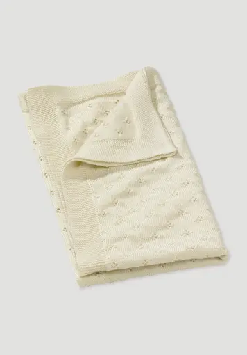 Baby knitted blanket made of pure organic merino wool Baby knitted blanket made of pure organic merino wool