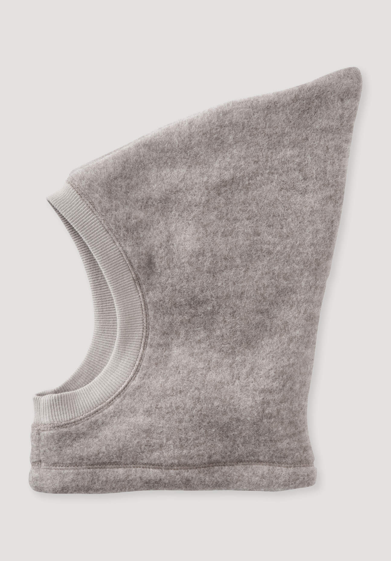 hessnatur Baby Wollfleece Mütze aus Bio-Merinowolle - grau Größe 49/51