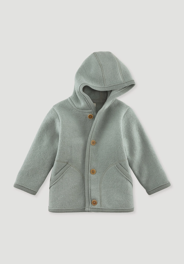 Wollwalk Jacke aus reiner Bio-Merinowolle