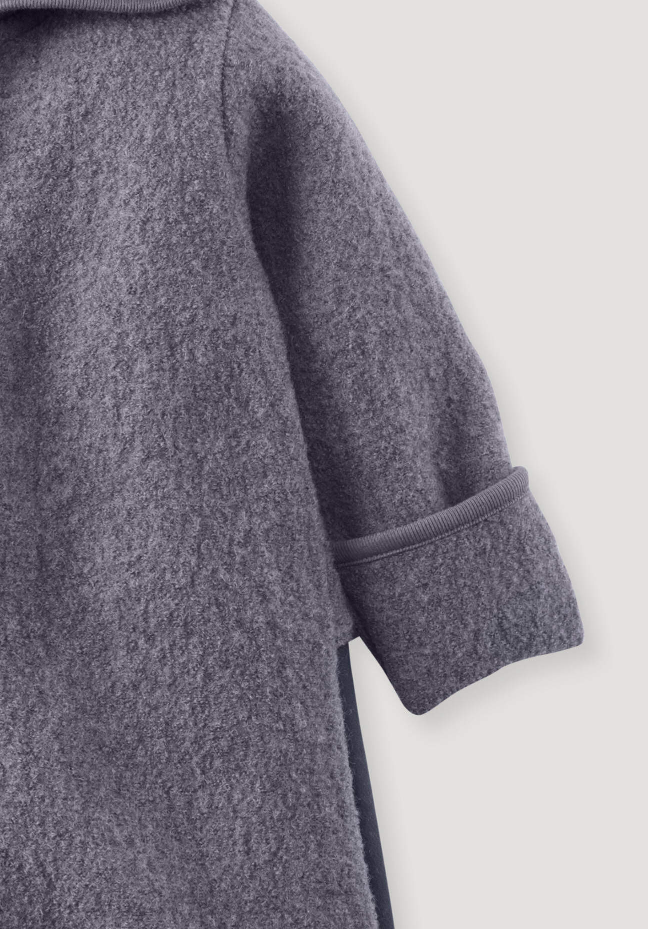Thumbnail - hessnatur Baby Wollwalk Overall aus Bio-Merinowolle mit Softshell - lila - Größe 74/80