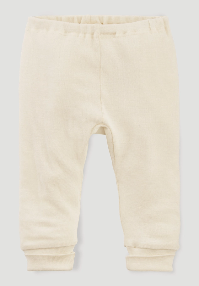 Pyjama aus Bio-Baumwolle mit Bio-Merinowolle und Seide