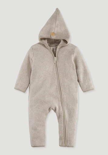Fleece overall made of pure organic cotton