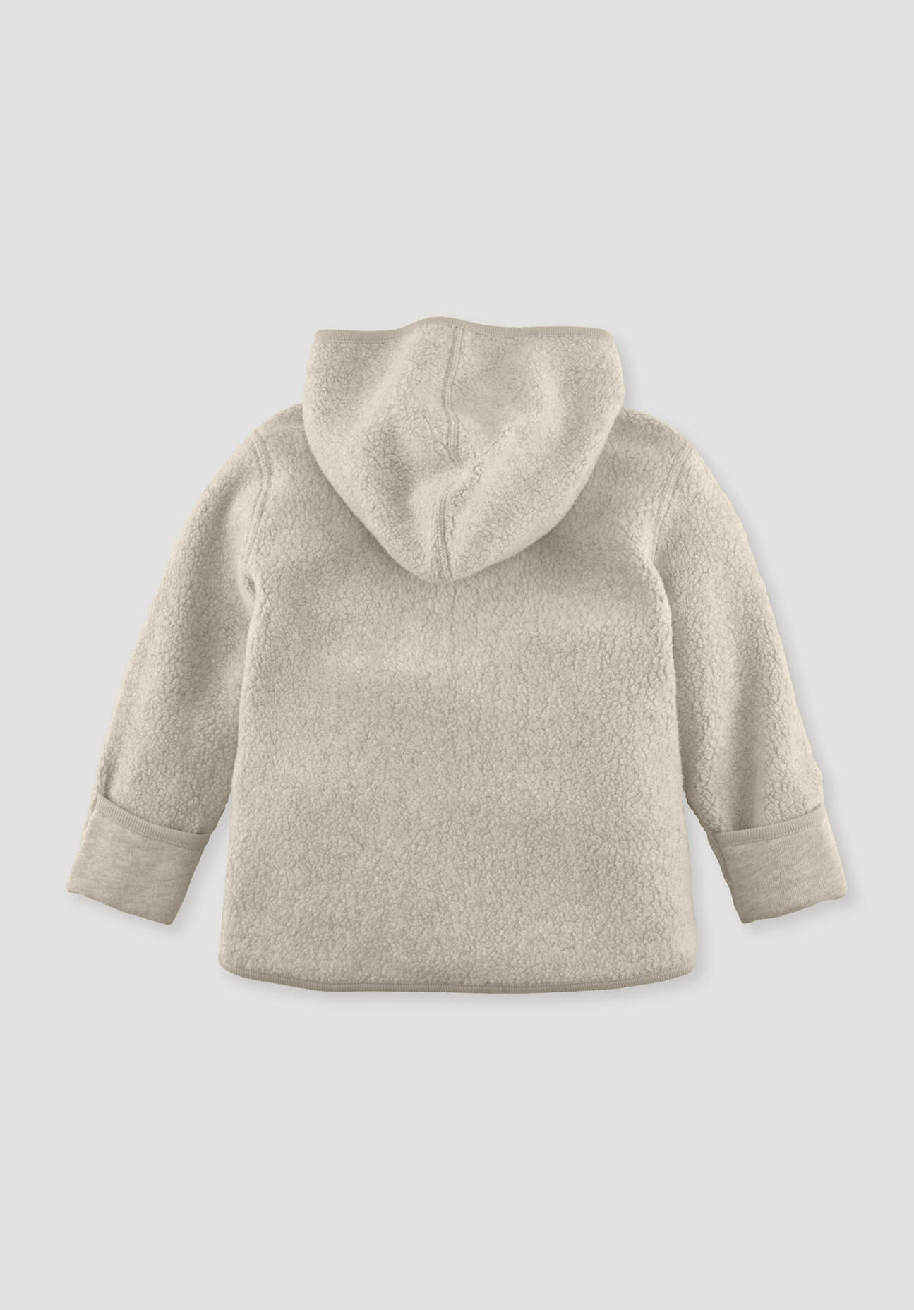 hessnatur Baby Fleece Jacke aus Bio-Baumwolle - beige Grösse62/68
