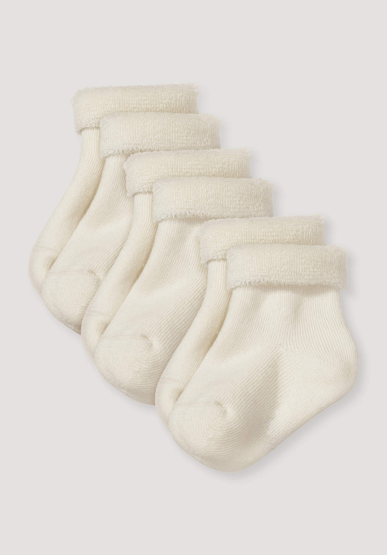 hessnatur Baby Plüsch Socken aus Bio-Baumwolle - naturfarben Grösse19-22