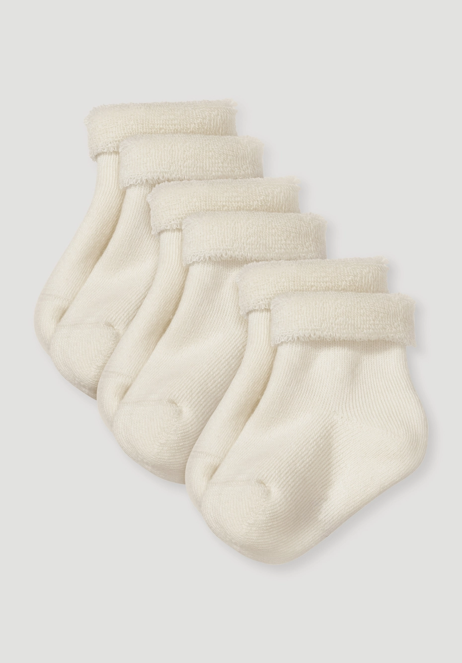 Plush socks in a pack of made from organic cotton 55556