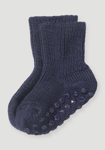 Stopper socks made from pure organic merino wool