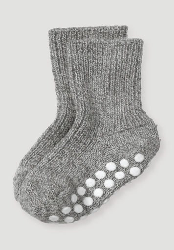 Stoppersocke aus reiner Bio-Merinowolle Stoppersocke aus reiner Bio-Merinowolle