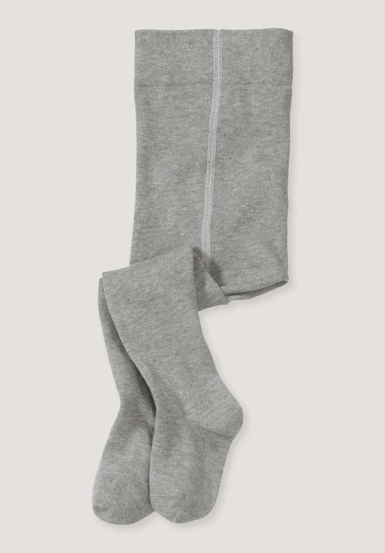 hessnatur Baby Strumpfhose aus Bio-Baumwolle - grau Grösse50/56