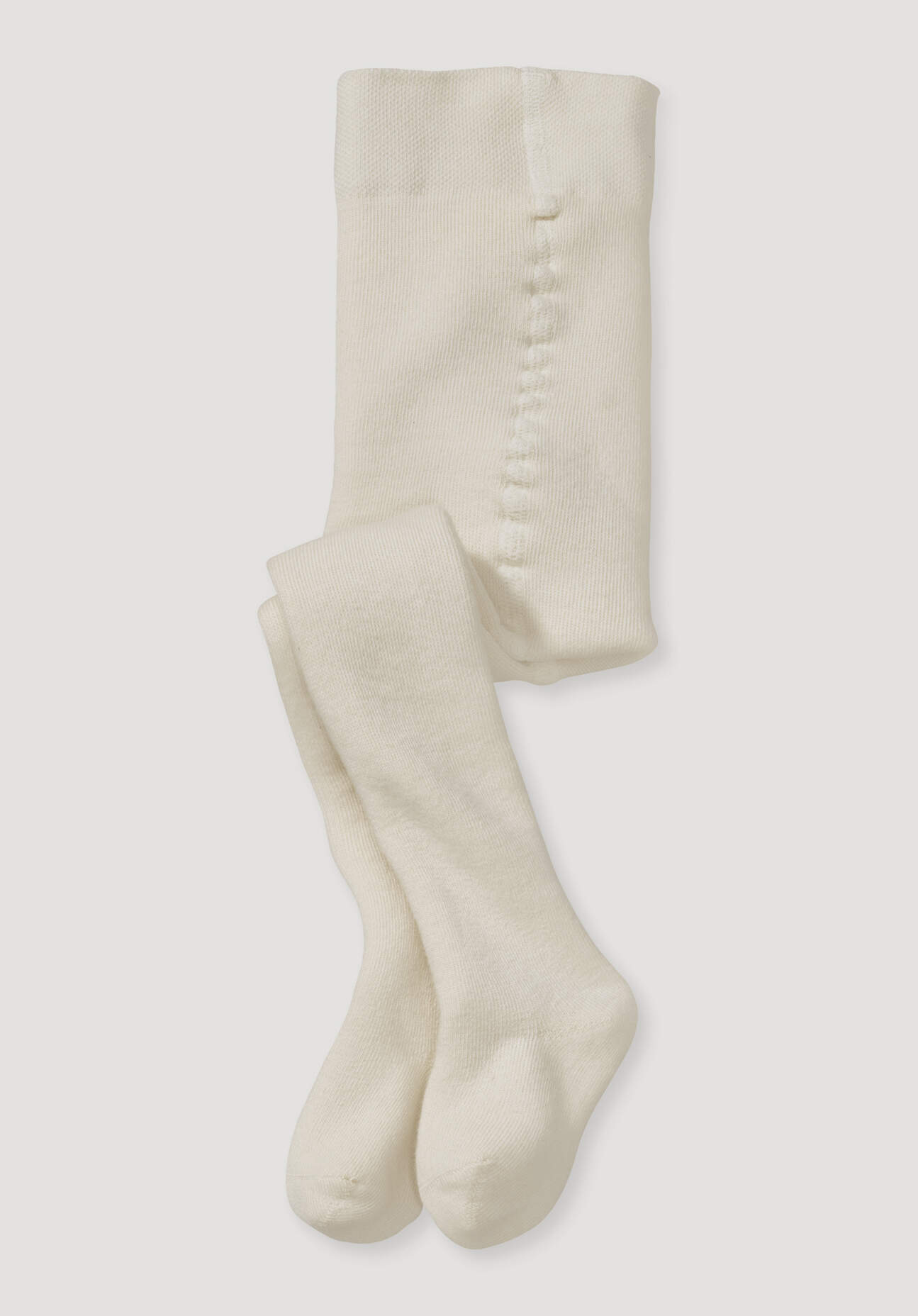 hessnatur Baby Plüsch Strumpfhose aus Bio-Baumwolle - naturfarben Grösse86/92