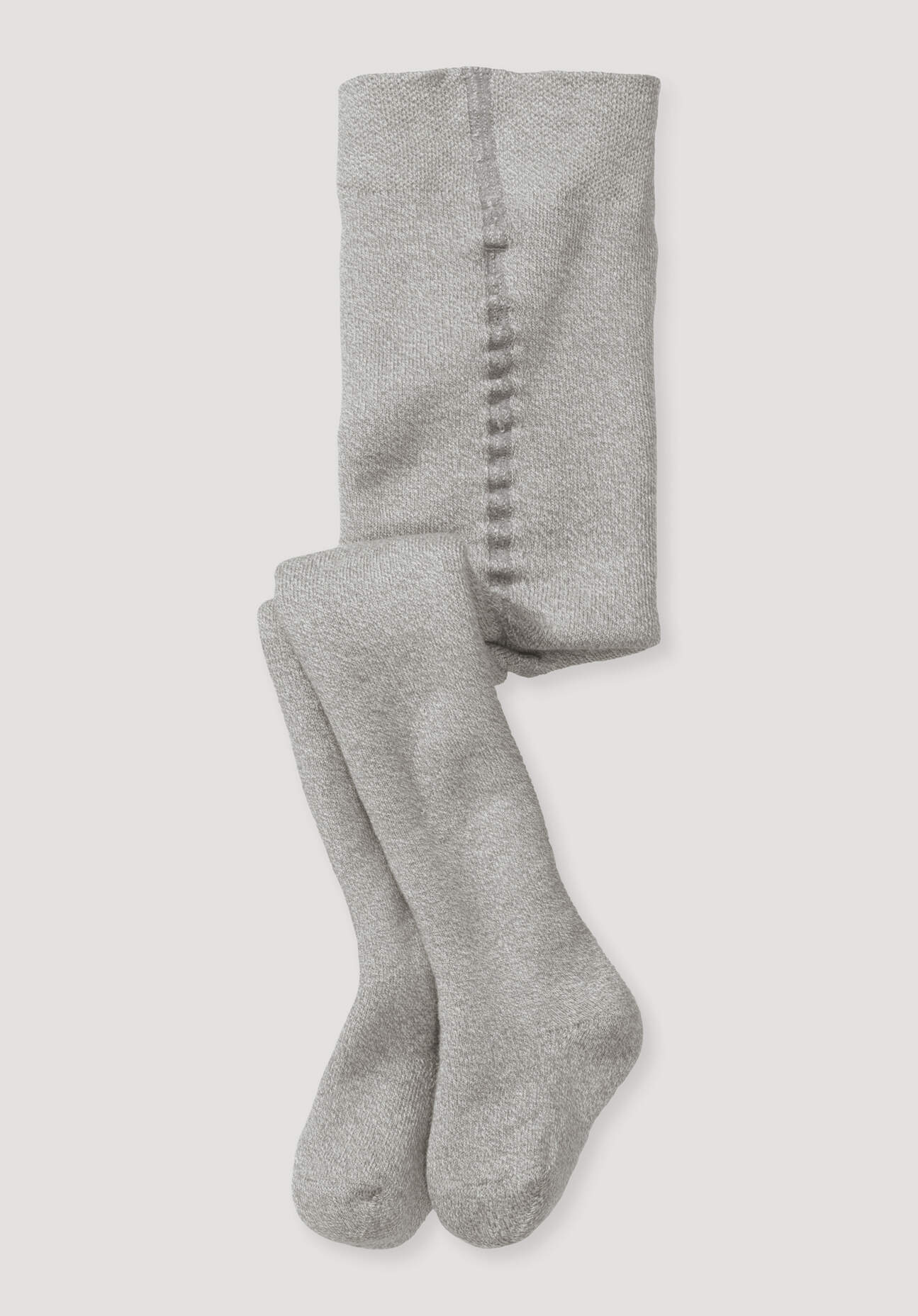 hessnatur Baby Plüsch Strumpfhose aus Bio-Baumwolle - grau Grösse62/68