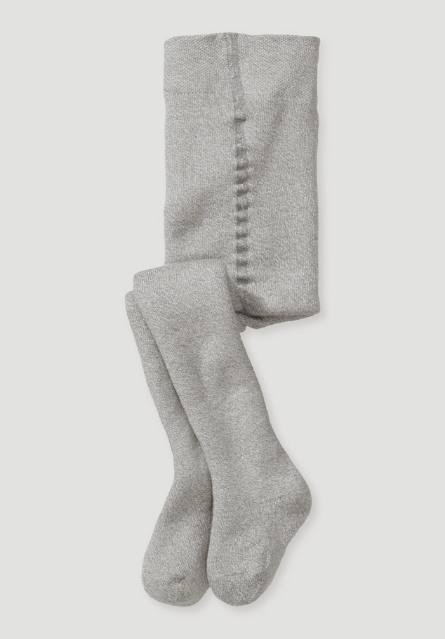 Plush tights made from organic cotton