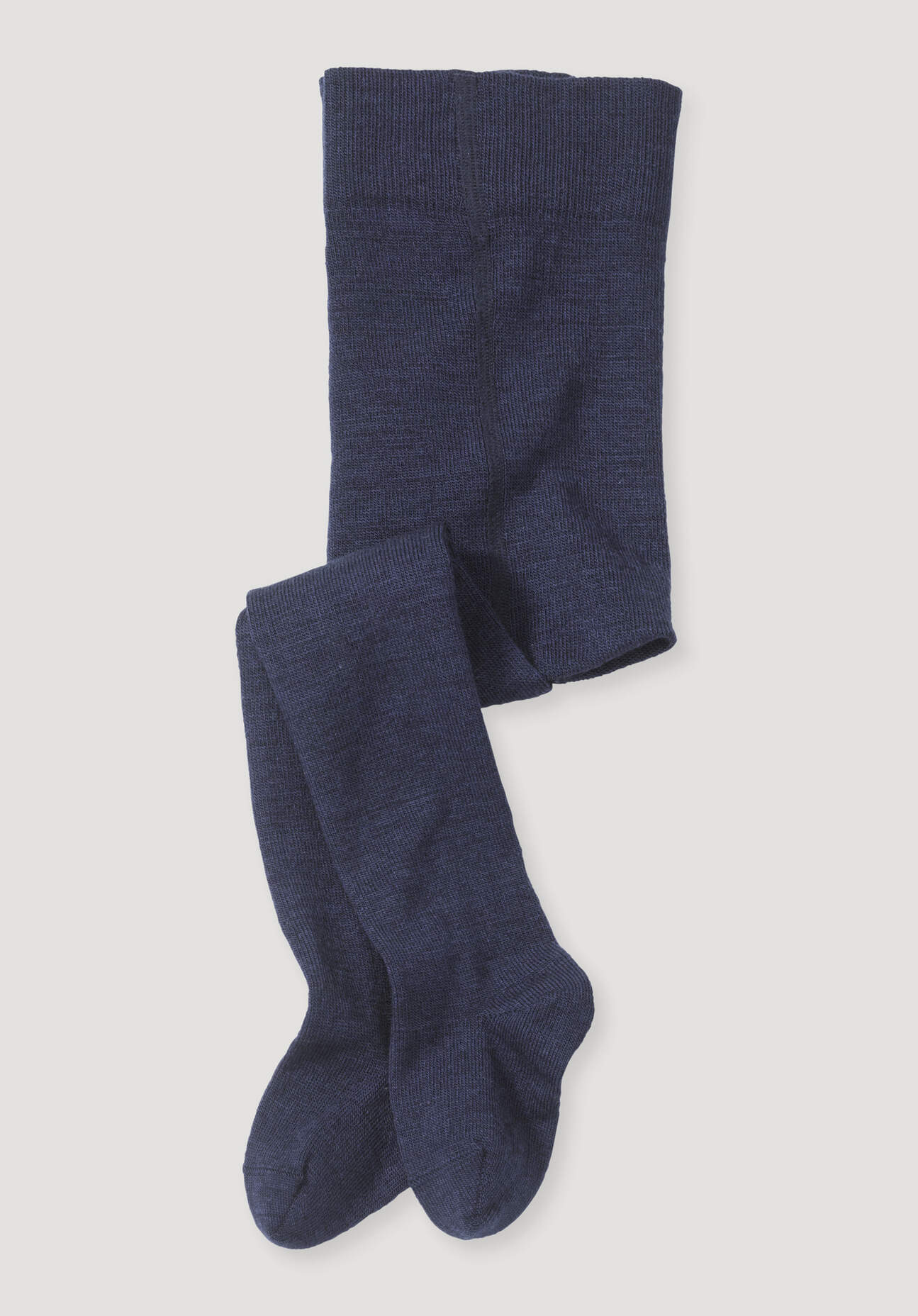 hessnatur Baby Woll-Strumpfhose aus Bio-Merinowolle mit Bio-Baumwolle - blau Grösse50/56