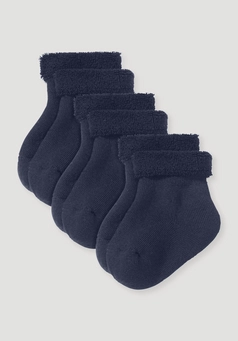 Plush socks in a pack of 3 made from organic cotton