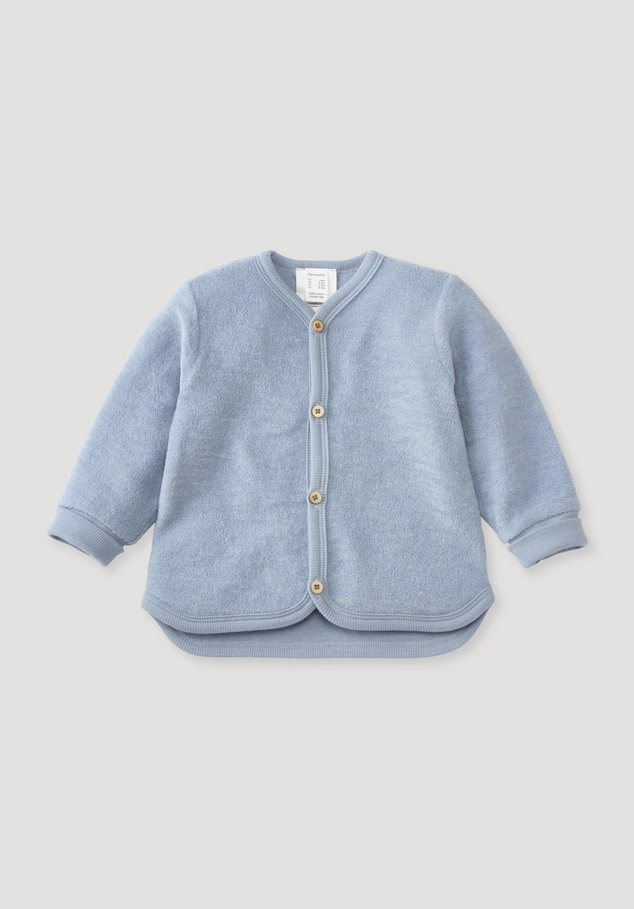 Wollfrottee Jacke aus reiner Bio-Merinowolle