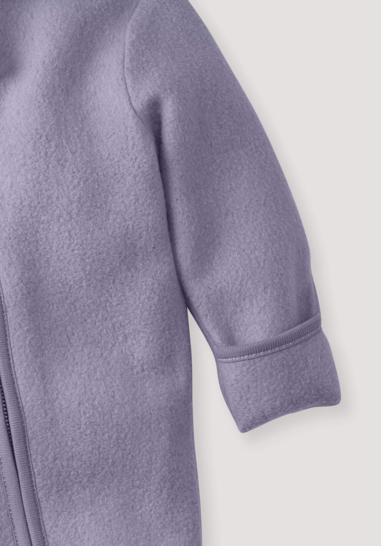 Thumbnail - hessnatur Baby Fleece Overall Regular aus Bio-Baumwolle - lila - Größe 86/92