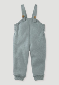 Wool felt dungarees made from pure organic merino wool