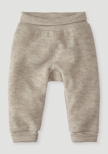 Wool terry trousers made from pure organic merino wool