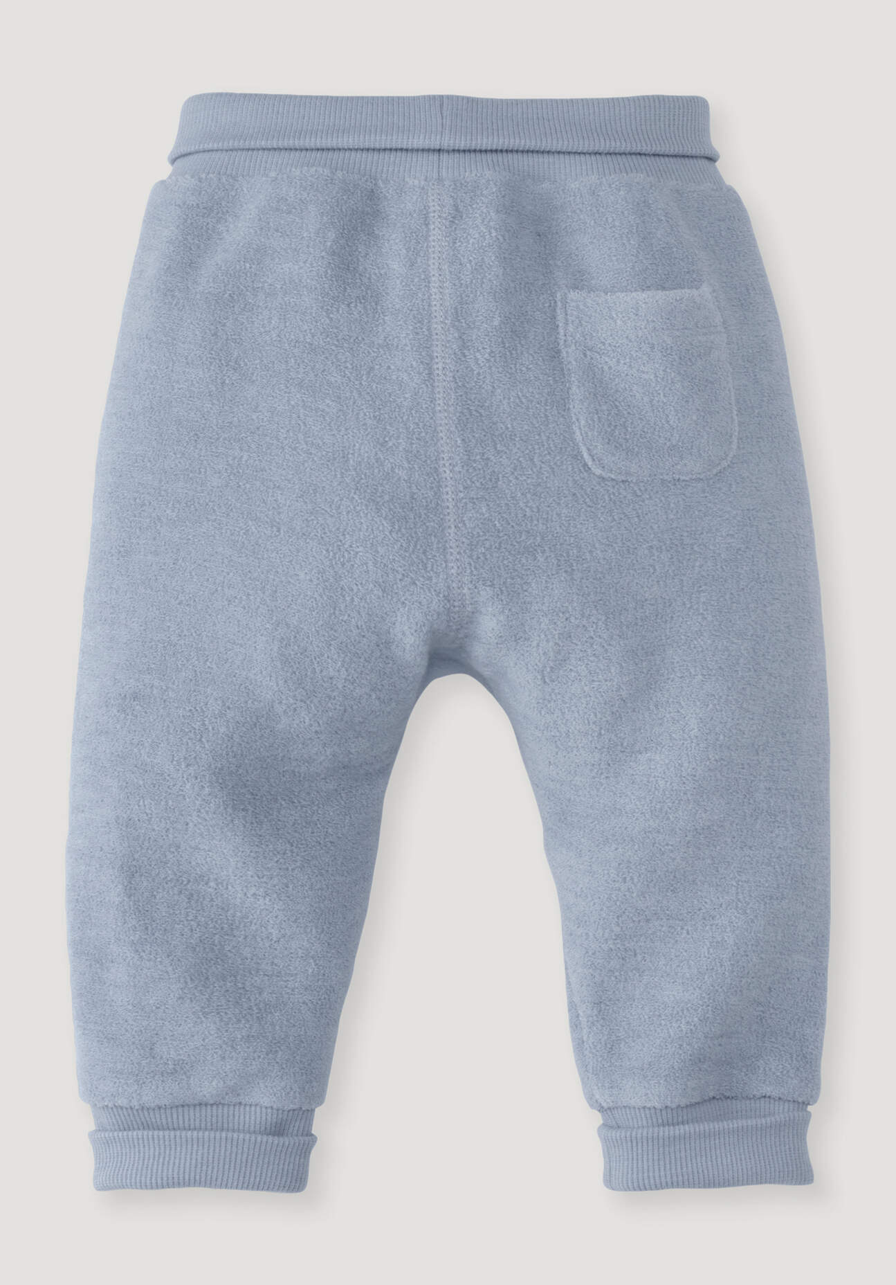 Thumbnail - hessnatur Baby Wollfrottee Hose aus Bio-Merinowolle - blau - Größe 86/92