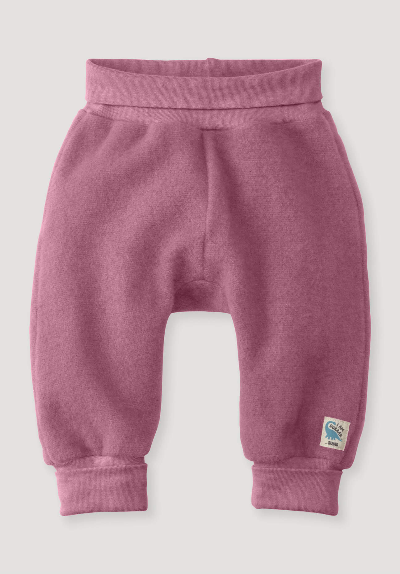 hessnatur Baby Wollfleece Hose Regular aus Bio-Merinowolle und Bio-Baumwolle - rosa Grösse86/92