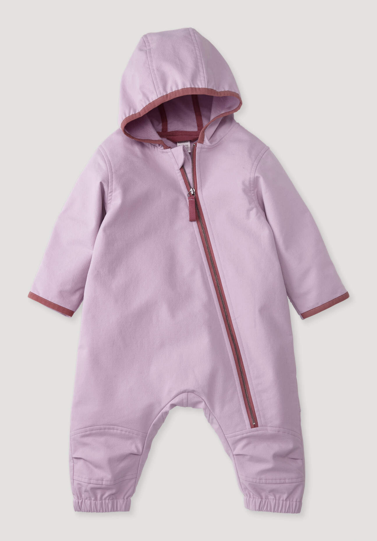 hessnatur Baby Softshell Overall Relaxed aus Bio-Baumwolle - rosa Grösse62/68