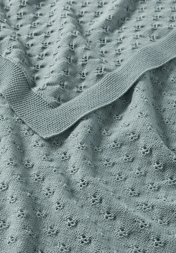Baby Strickdecke aus reiner Bio-Merinowolle - 2