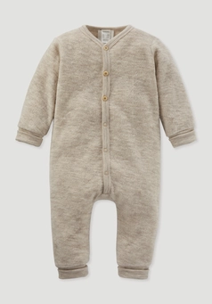 Wool terry overall made from pure organic merino wool