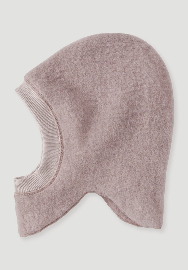 Wool fleece hat made from pure organic merino wool