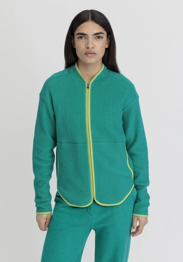 Fleece Jacke Relaxed ACTIVE LIGHT aus reiner Bio-Baumwolle - 0