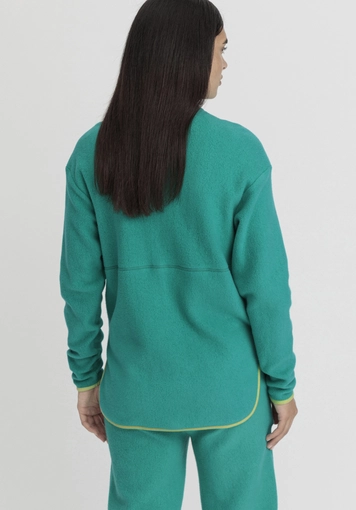Fleece Jacke Relaxed ACTIVE LIGHT aus reiner Bio-Baumwolle - 2