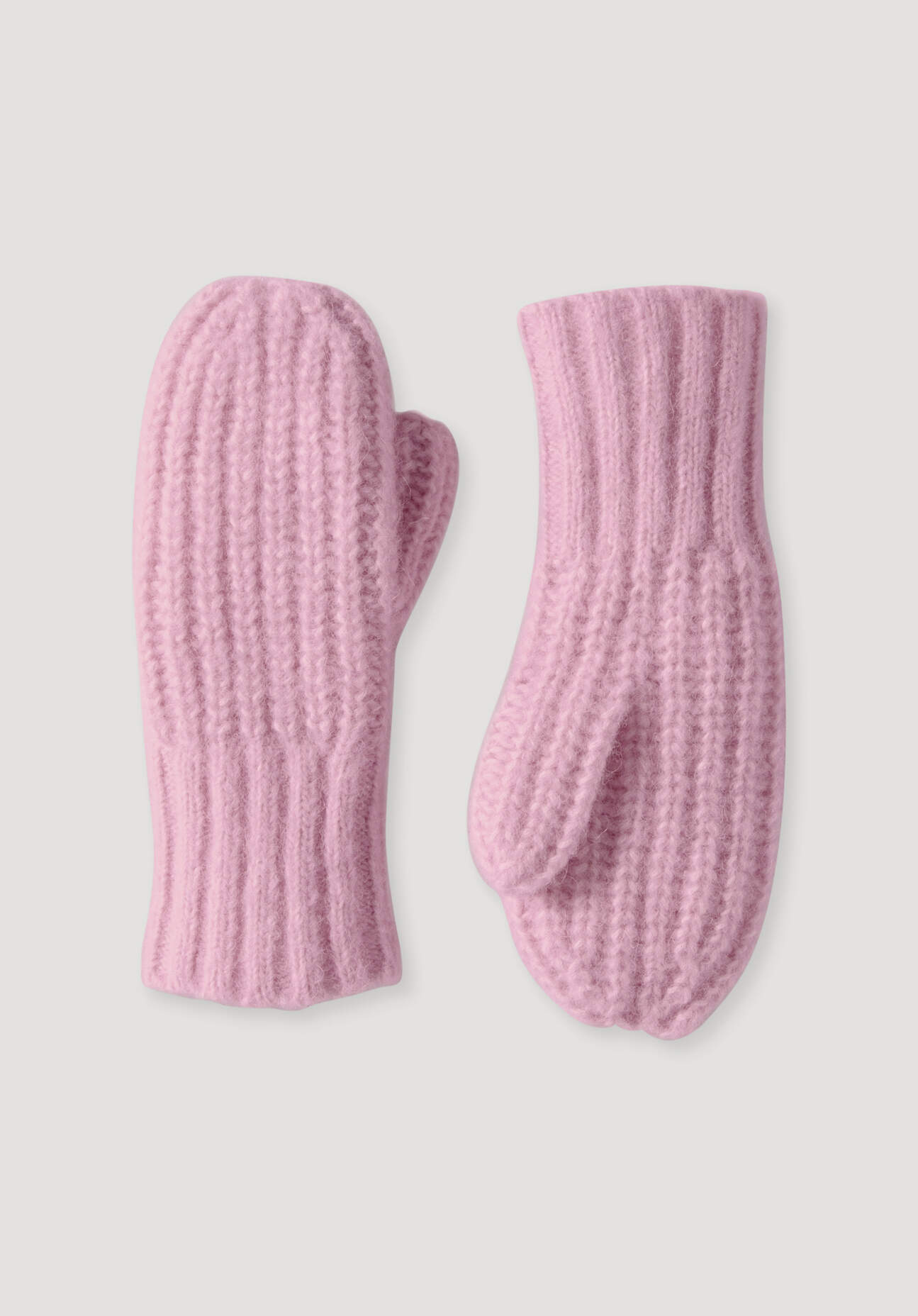 Thumbnail - hessnatur Damen Fäustlinge aus Alpaka mit Pima-Bio-Baumwolle - rosa - Größe 1size