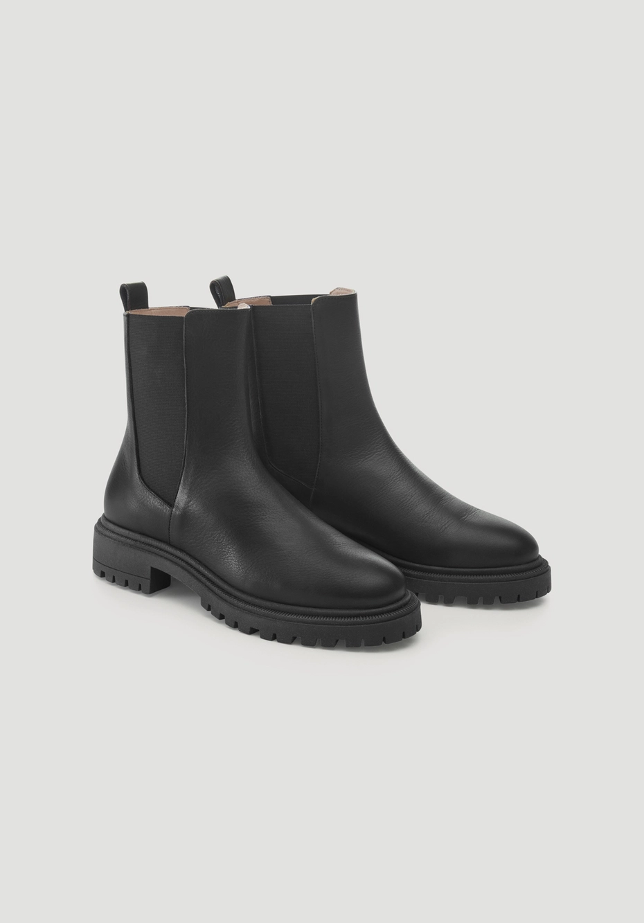 Massimo Dutti Stiefeletten Elastischer Schaft Chelsea-Boots Aus