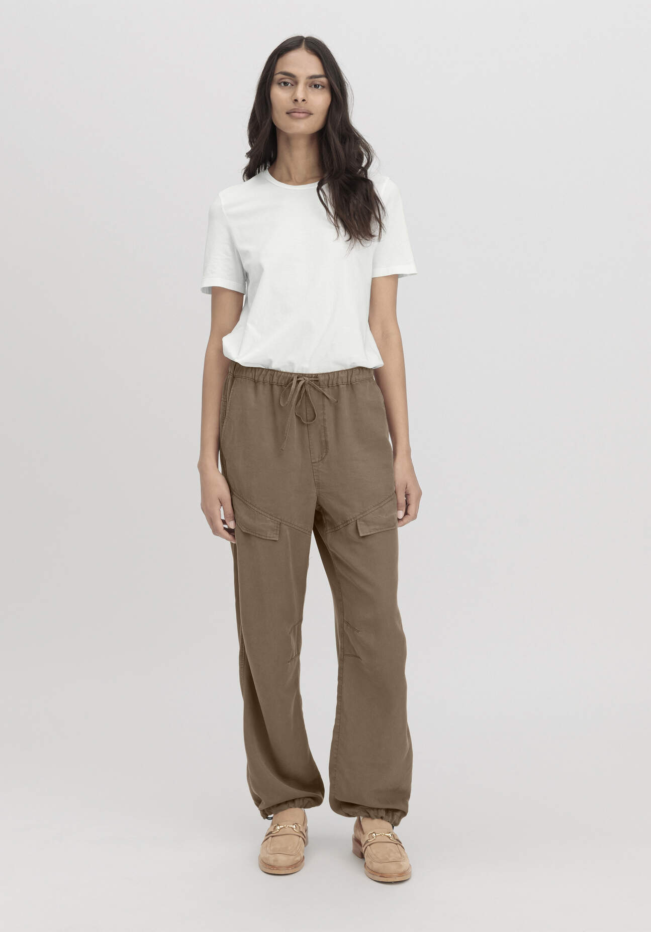 hessnatur Damen Loafer aus chromfrei gegerbtem Nubuk-Leder - braun Größe 36