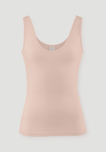 V-neck tank top PURE BALANCE made from organic cotton and TENCEL™ Modal