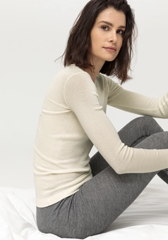 Langarmshirt SILK & WARM TOUCH mit Bio-Merinowolle und Seide