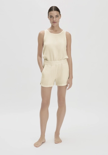 Muslin sleep shorts PURE COMFORT made from pure organic cotton - 0