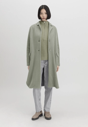 Wollfleece Mantel Regular aus Bio-Merinowolle mit Bio-Baumwolle - 2