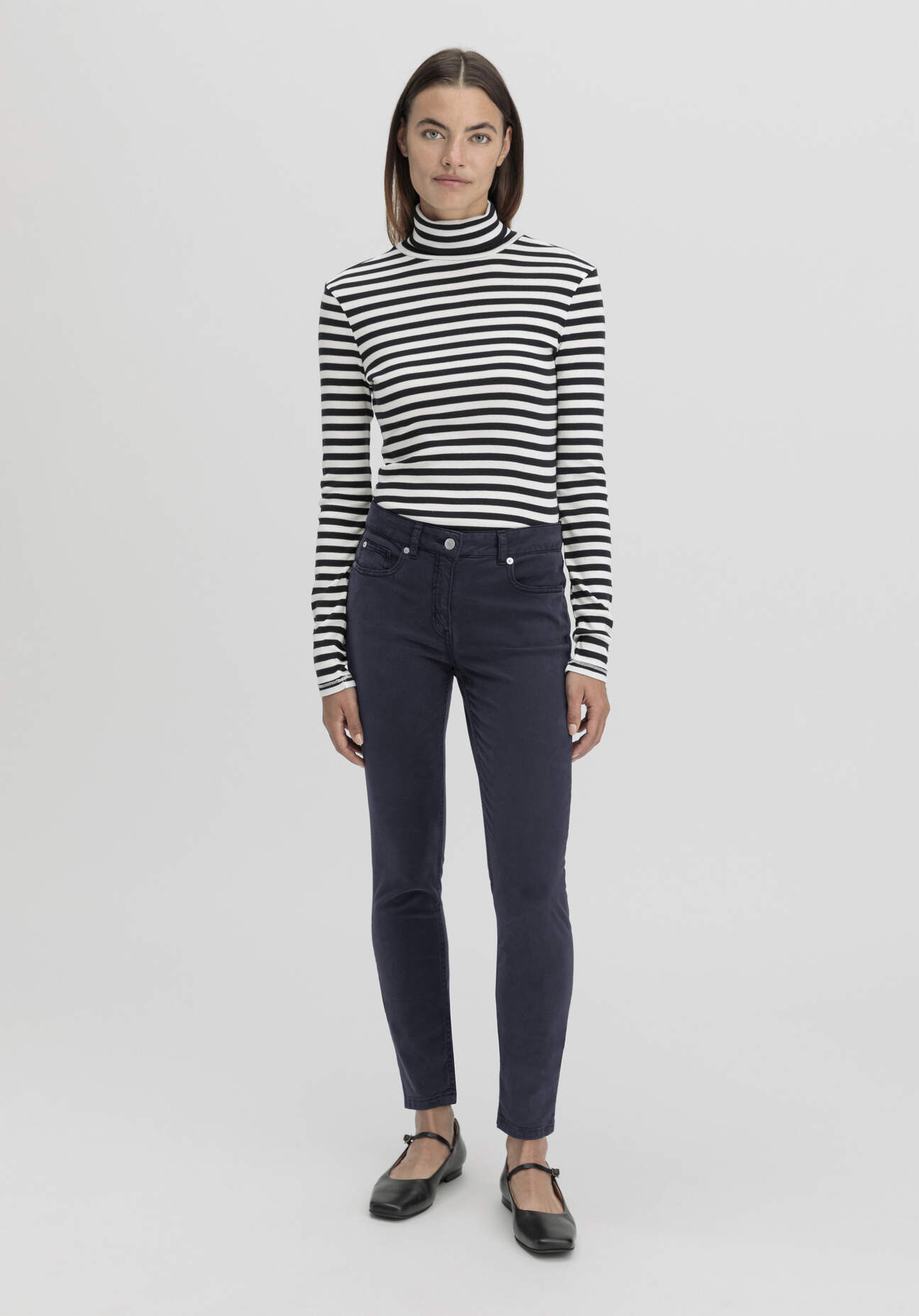 Thumbnail - hessnatur Damen Hose Five Pocket Skinny aus TENCEL™ Lyocell mit Bio-Baumwolle - blau - Größe 38