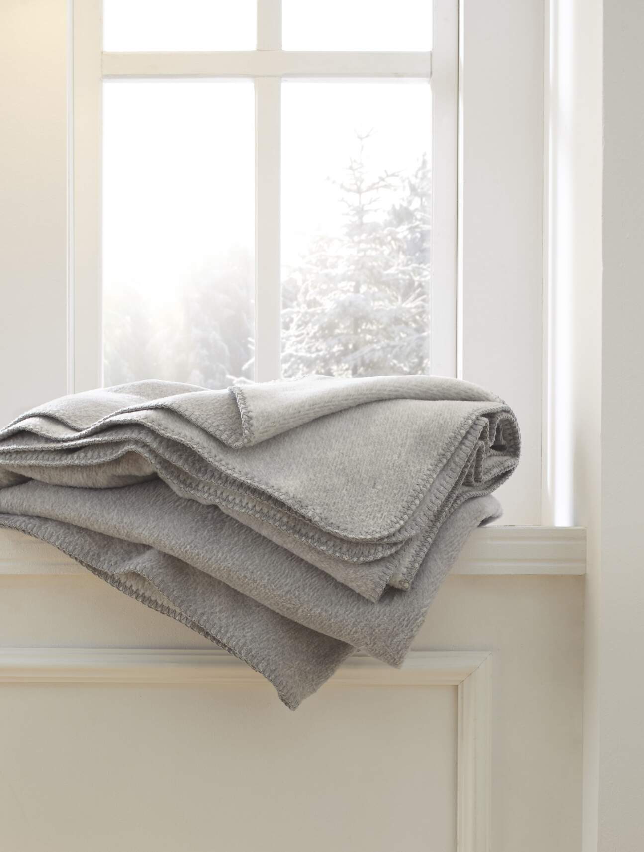 hessnatur Decke MALMÖ aus Bio-Baumwolle - grau - Größe 150x180 cm günstig online kaufen