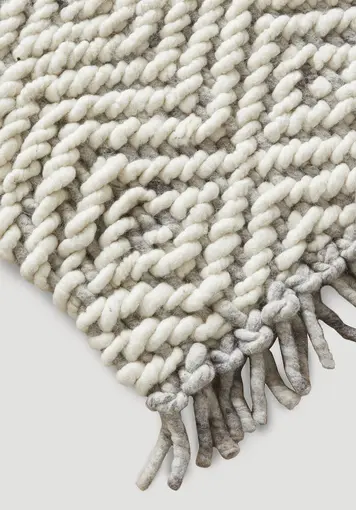 Structured carpet Deichschaf made of pure new wool - 0