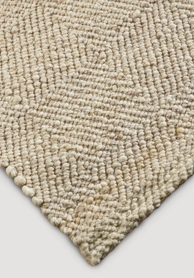 Web-Teppich RUGA aus regionaler Schurwolle