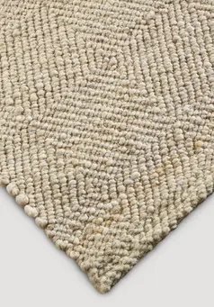 Woven carpet RUGA made from regional new wool