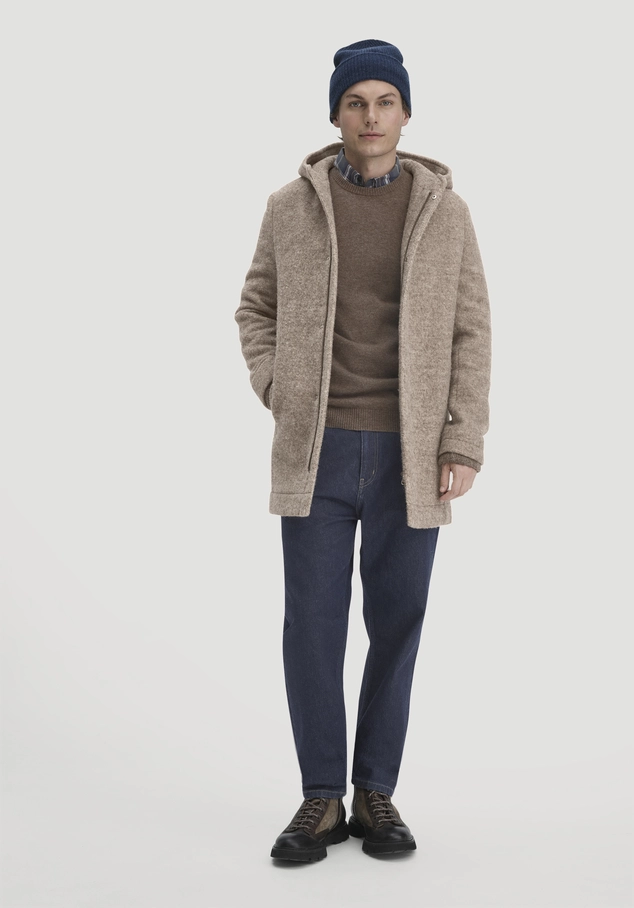 Rhön Hooded Coat Relaxed made from regional new wool 54078
