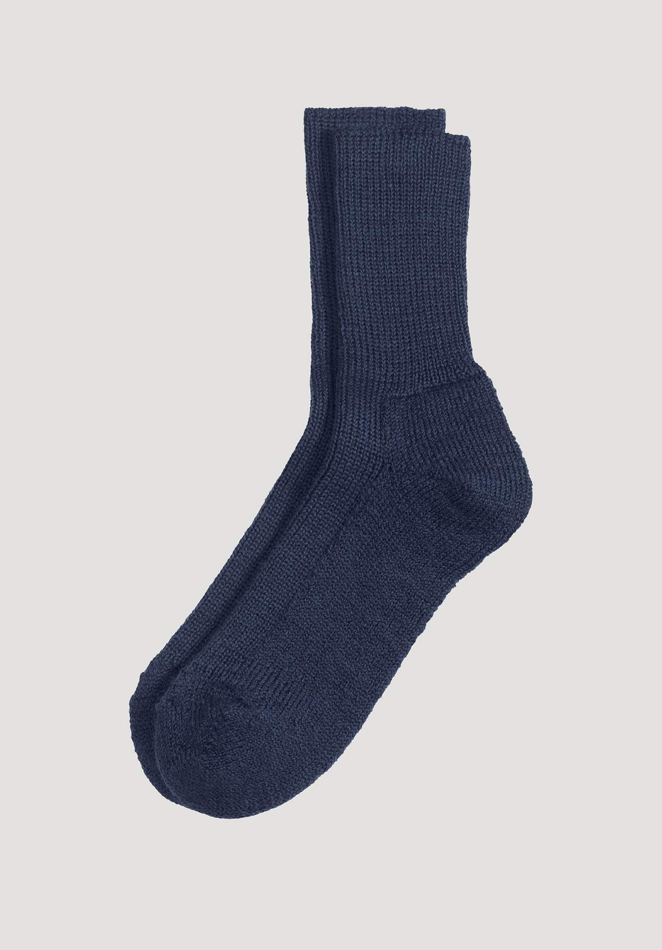 hessnatur Wollsocke aus Bio-Merinowolle - blau Größe 40/41