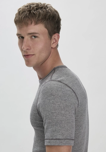 T-Shirt PURE FUNCTION mit Bio-Merinowolle und Seide - 1